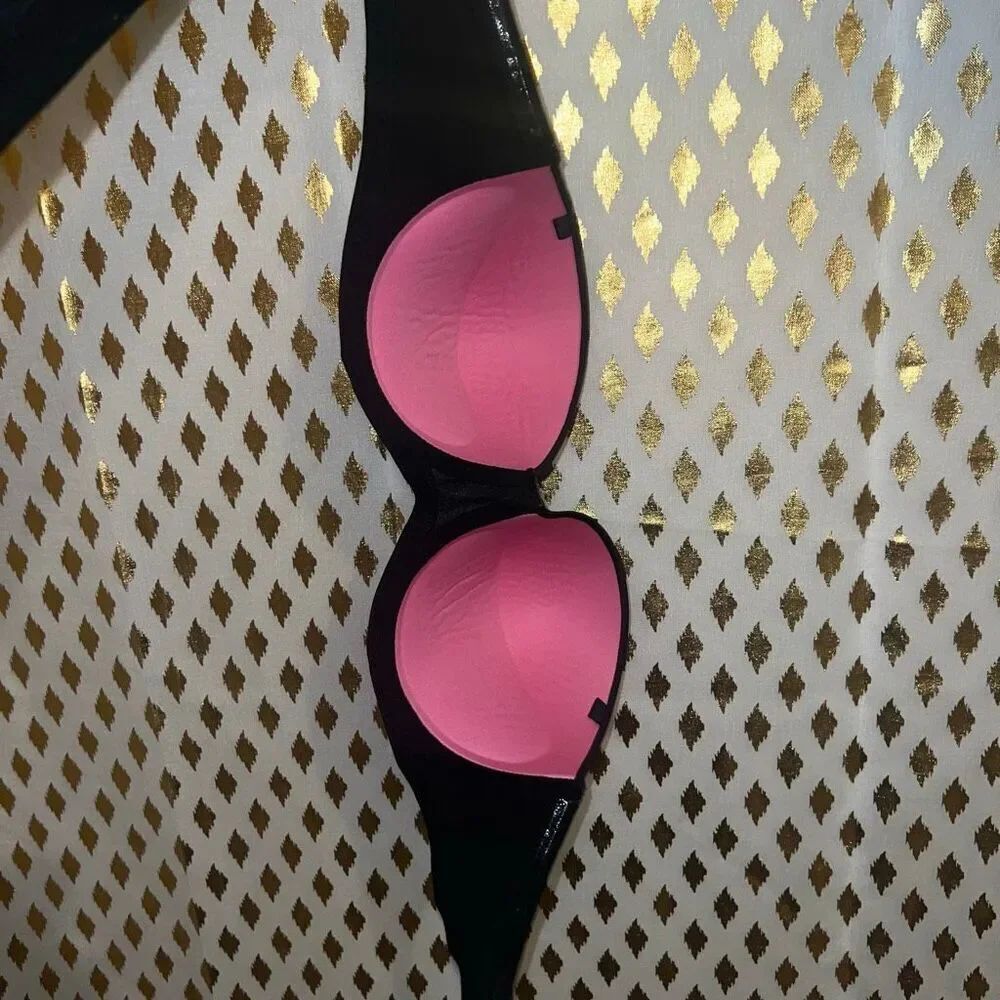 Victoria’s Secret PINK where everywhere multiway strapless push-up bra black siz